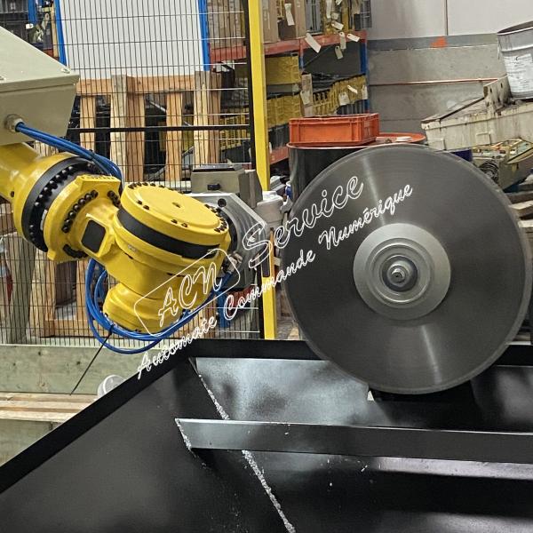 Installation d'un robot de sciage Fanuc