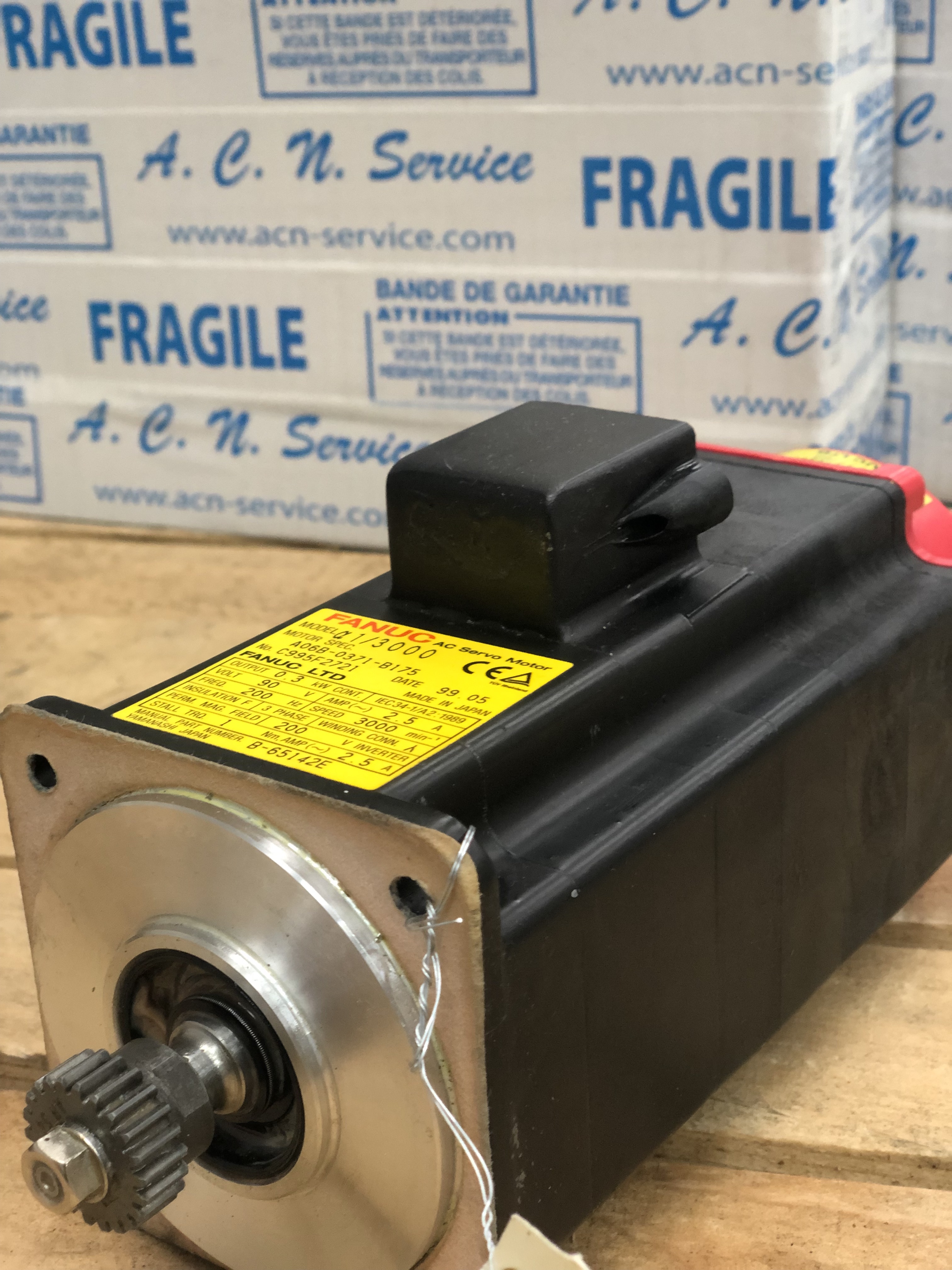 FANUC A06B-0371-B175 AC SERVO MOTOR ALPHA CNC USED REMOVED