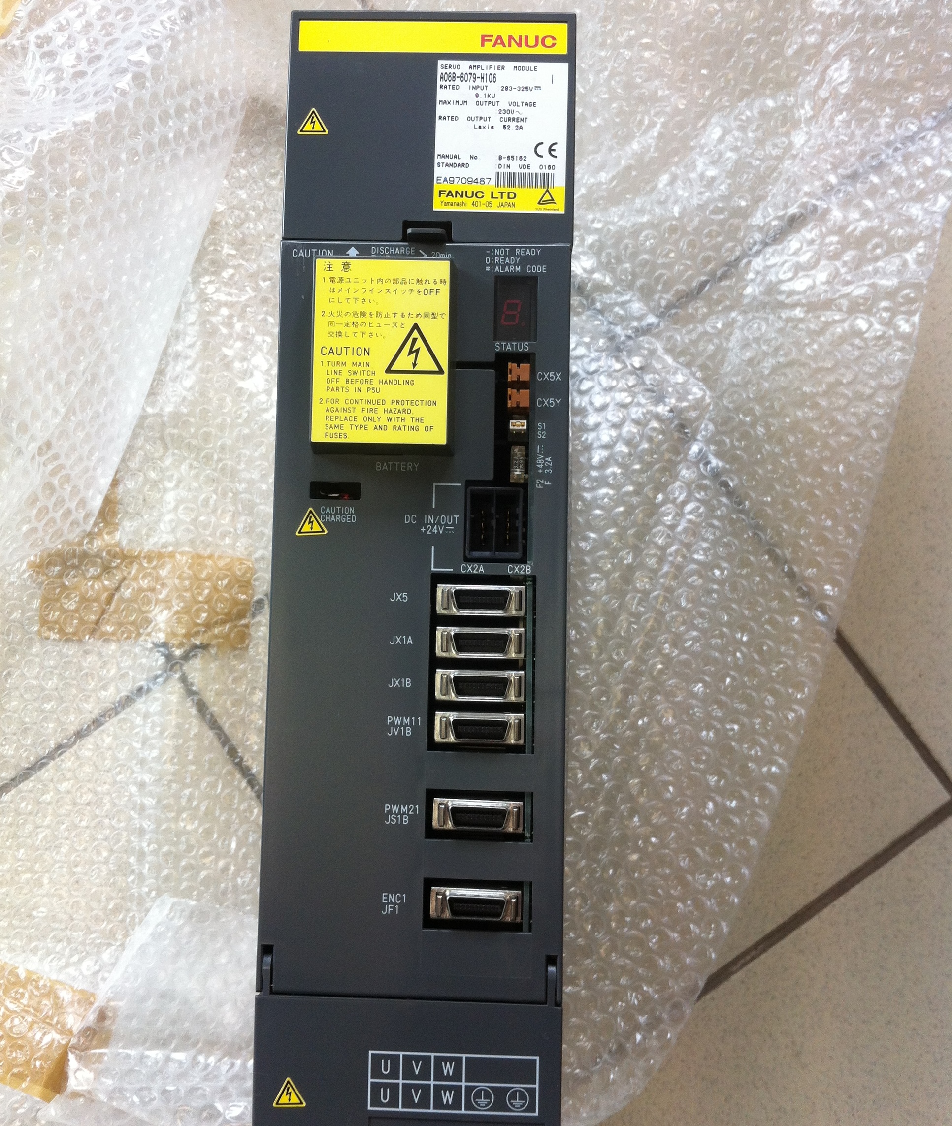 FANUC A06B-6079-H106 SERVO DRIVE MODULE AXIS AMPLIFIER CNC MACHINE USED