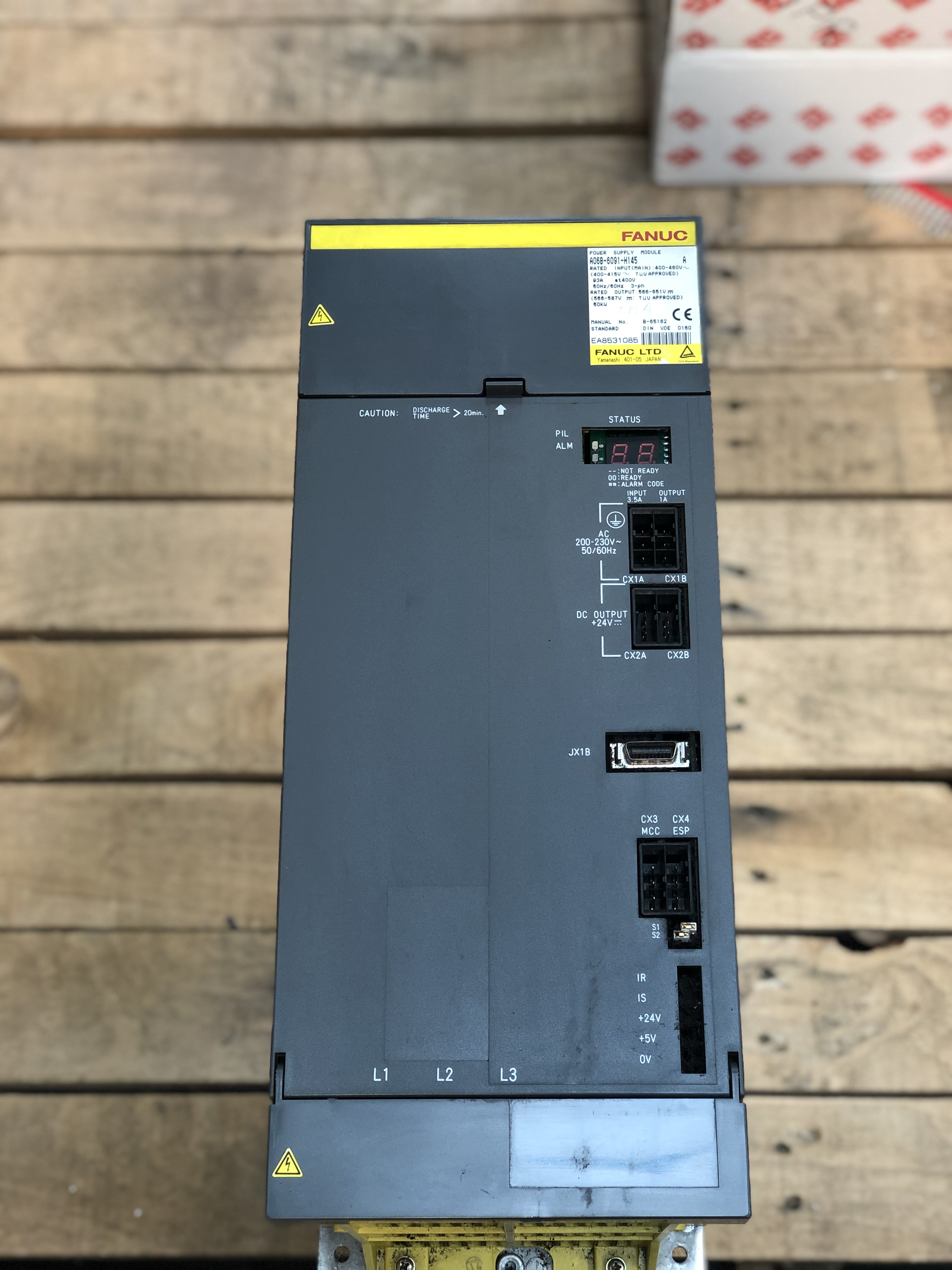 FANUC A06B-6091-H145 POWER SUPPLY UNIT CNC MACHINE MODULE USED REMOVED