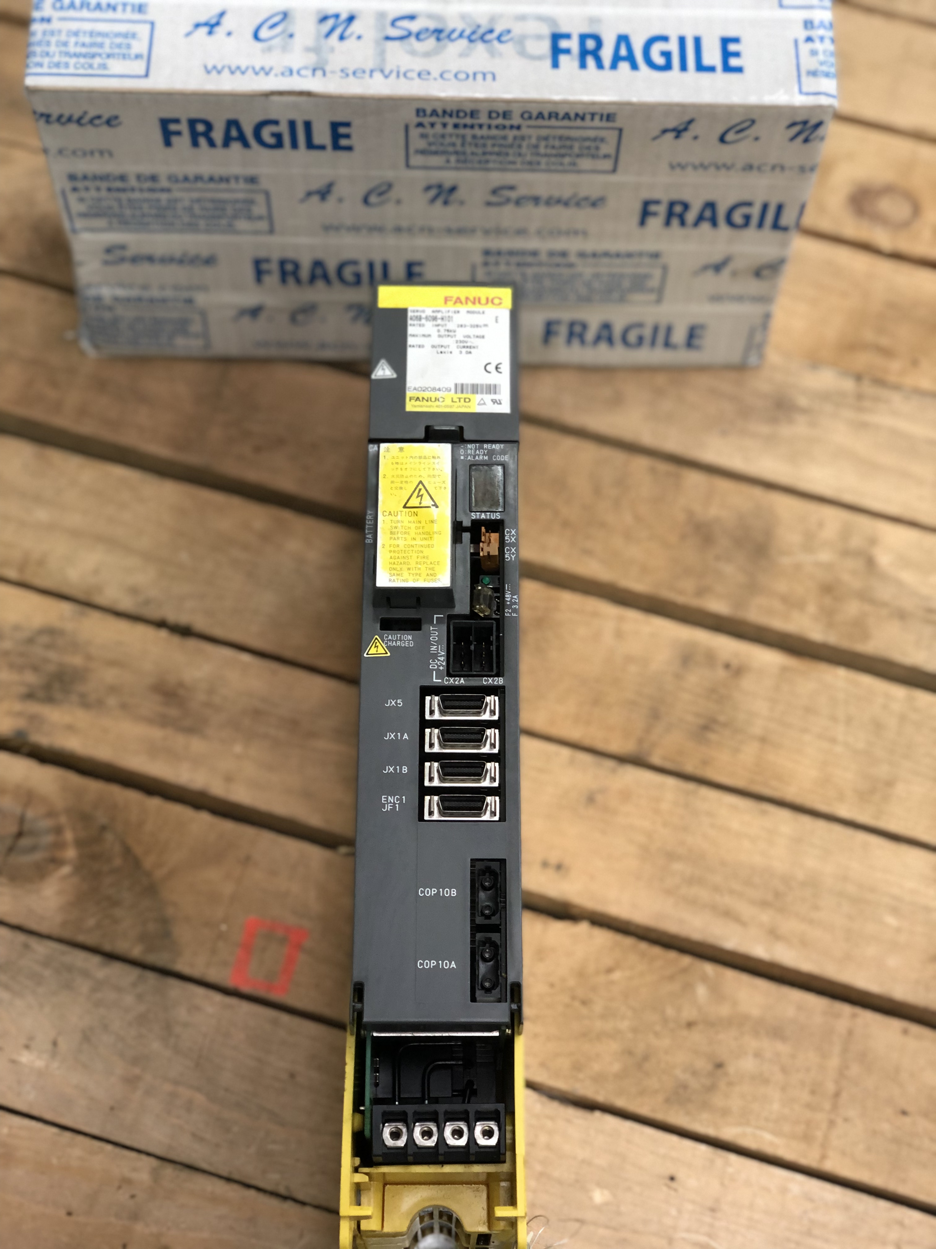FANUC A06B-6096-H101 AXIS DRIVE MODULE CNC SERVO AMPLIFIER USED REMOVED