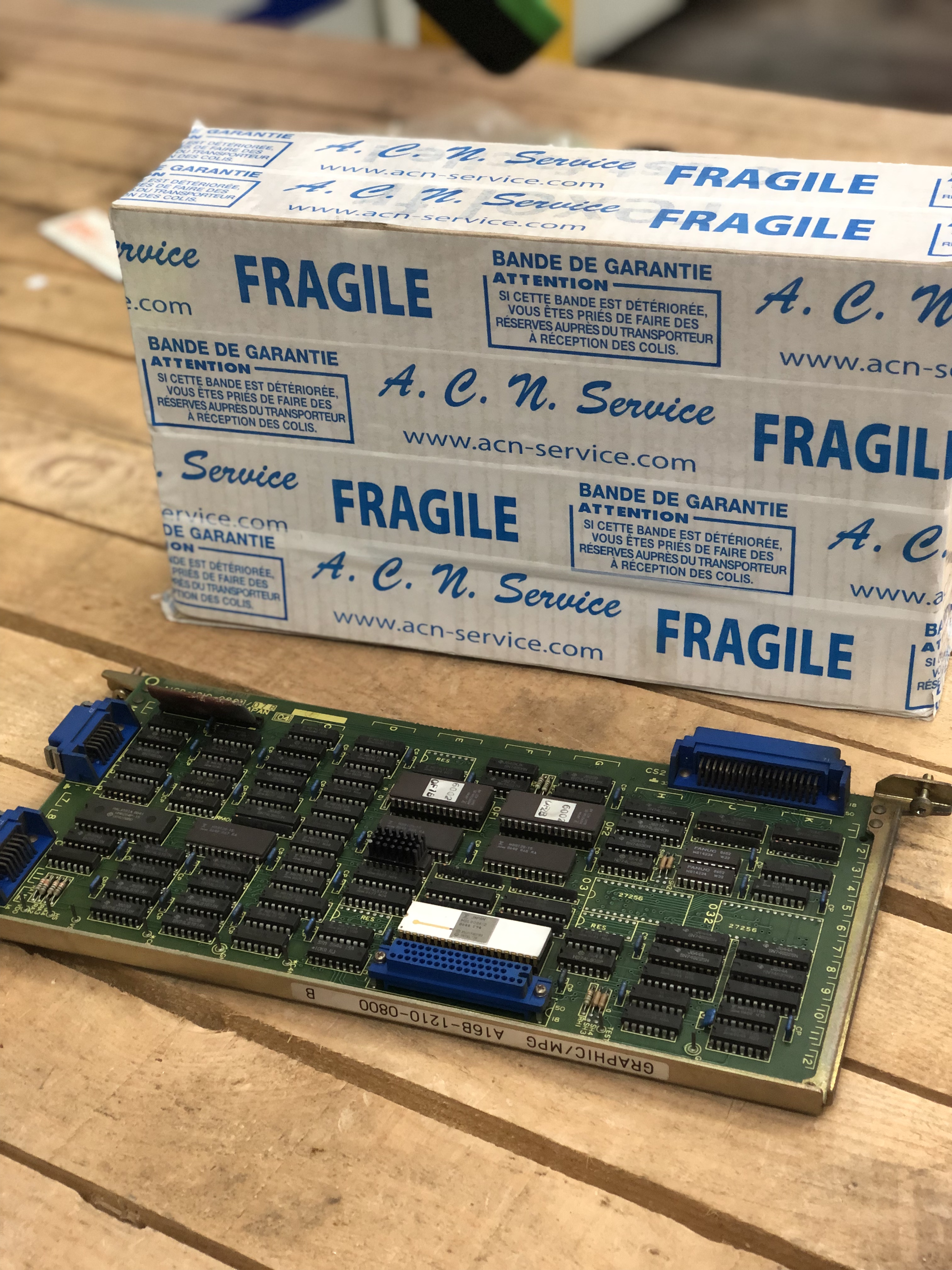 FANUC A16B-1210-0800 GRAPHIC CARD CNC CONTROL BOARD USED REMOVED FROM MACHINE