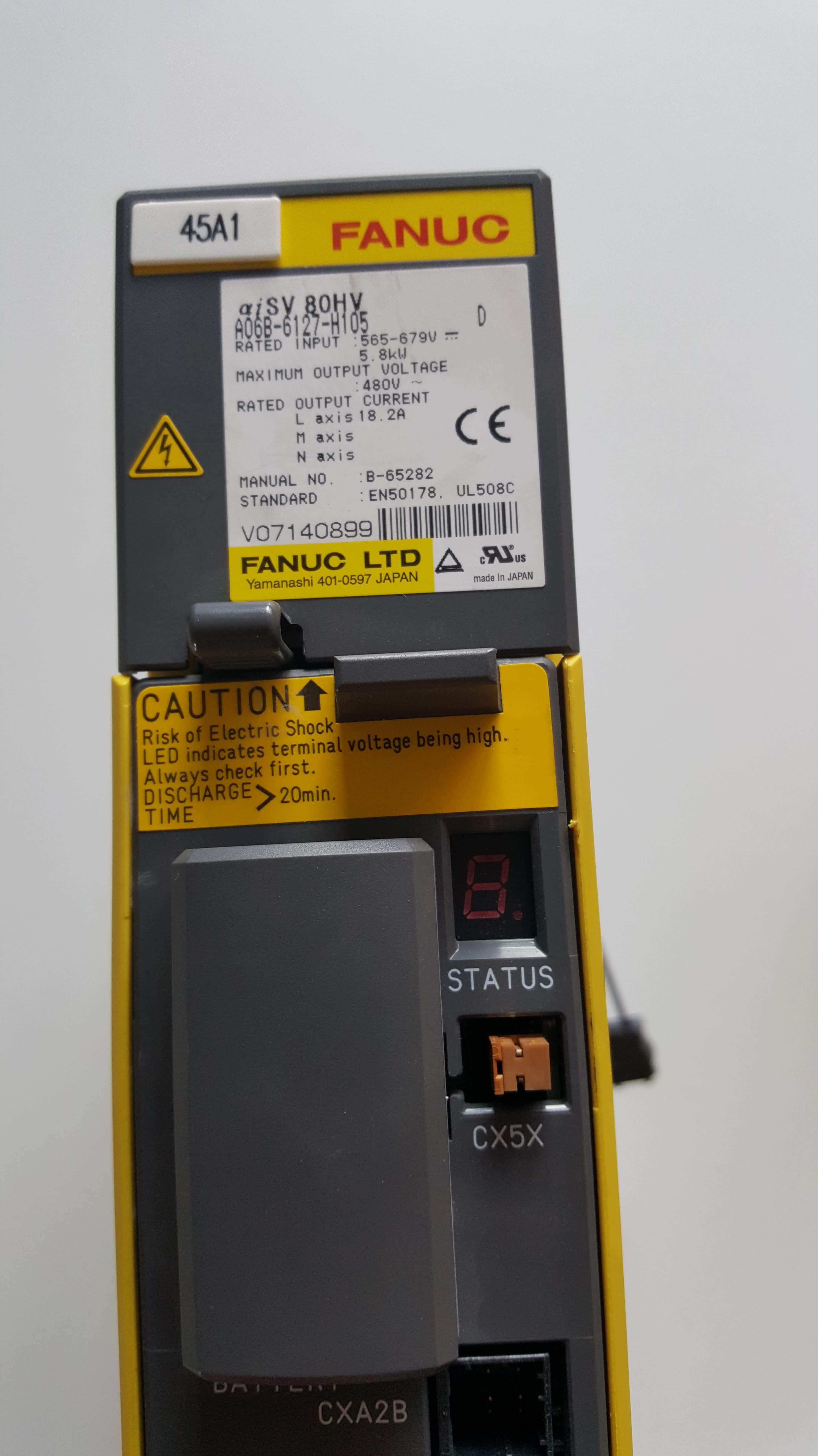 Fanuc NEUF Module Servo Drive AISV-80HV A06B-6127-H105